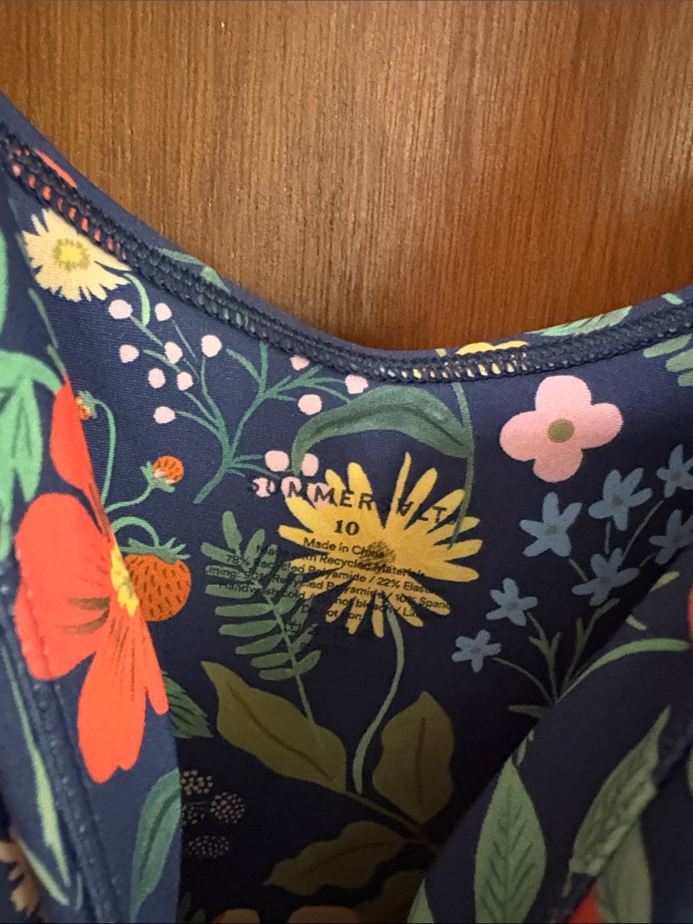 Summersalt Tie One-Piece - Rifle Paper Co - Picture 2 of 2